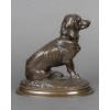 Sculpture – Basset Assis (Ravageot) , Emmanuel Frémiet (1824 -1910) – Bronze 20 Sculpture – Basset Assis (Ravageot) , Emmanuel Frémiet (1824 -1910) – Bronze 20