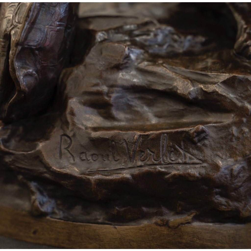 Sculpture – Orphée Aux Enfers , Charles Raoul Verlet (1857-1923) , F.Barbedienne – Bronze 13 Sculpture – Orphée Aux Enfers , Charles Raoul Verlet (1857-1923) , F.Barbedienne – Bronze 13