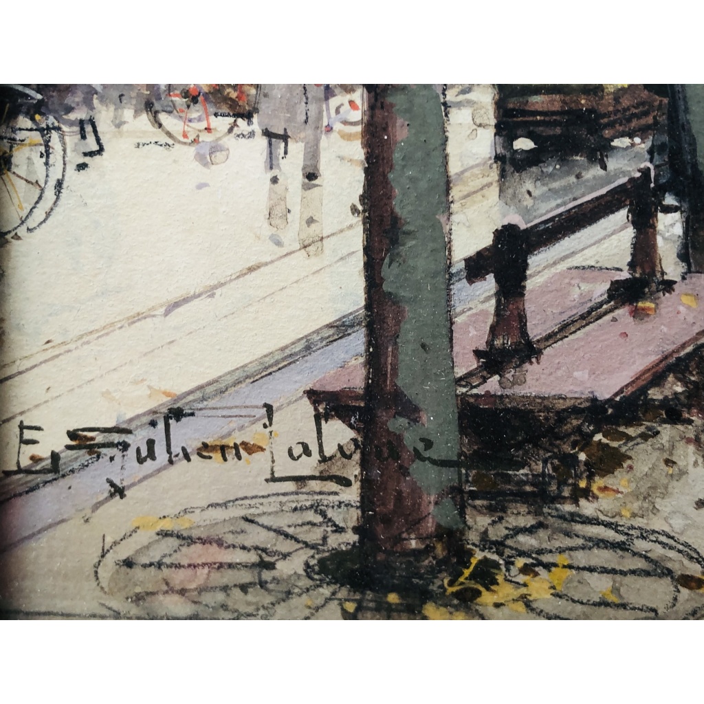 GALIEN LALOUE Peinture Française 20è Paris Le marché aux fleurs de La Madeleine Certificat 3 GALIEN LALOUE Peinture Française 20è Paris Le marché aux fleurs de La Madeleine Certificat 3