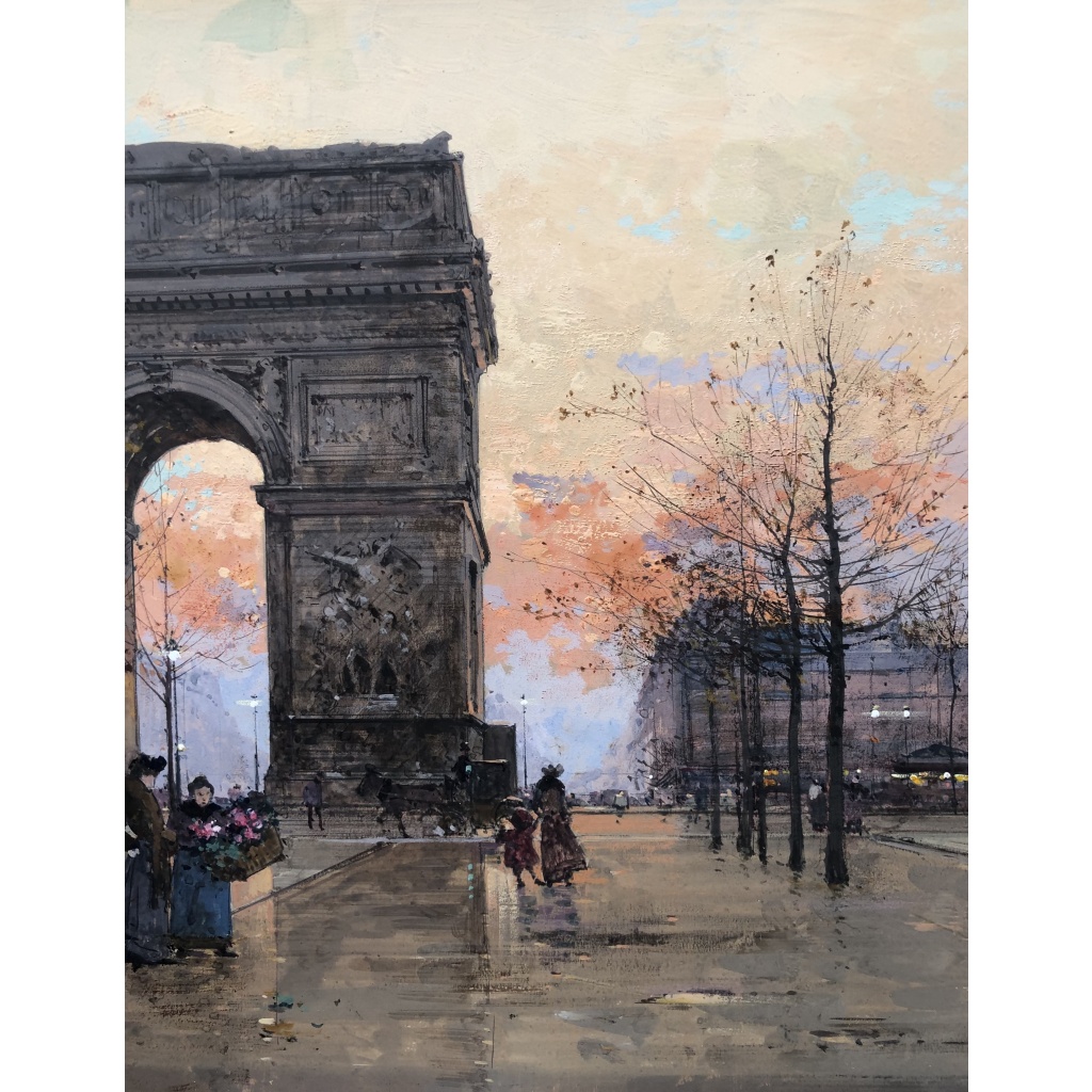 GALIEN LALOUE Peinture Française 20è Paris Place de l’Etoile animée Certificat d’authenticité 6 GALIEN LALOUE Peinture Française 20è Paris Place de l’Etoile animée Certificat d’authenticité 6