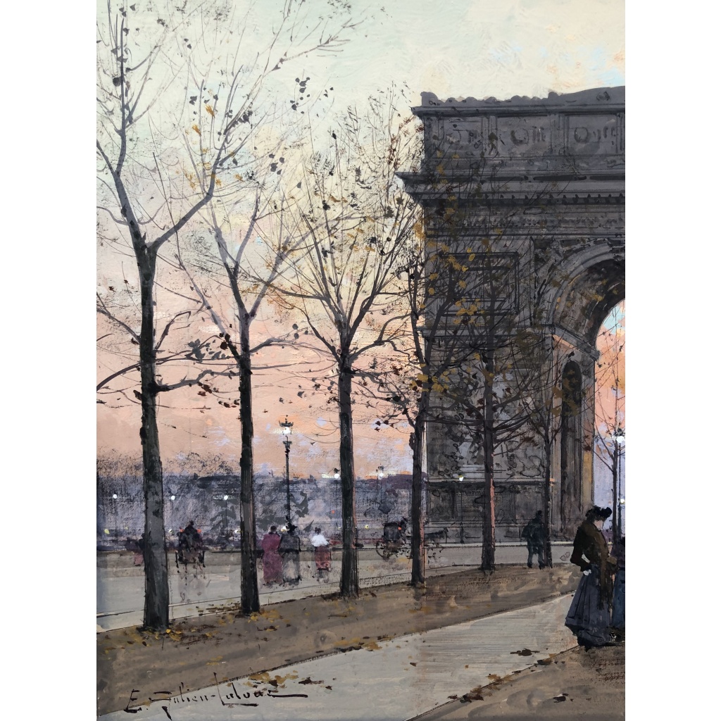 GALIEN LALOUE Peinture Française 20è Paris Place de l’Etoile animée Certificat d’authenticité 10 GALIEN LALOUE Peinture Française 20è Paris Place de l’Etoile animée Certificat d’authenticité 10