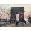 GALIEN LALOUE Peinture Française 20è Paris Place de l’Etoile animée Certificat d’authenticité 30 GALIEN LALOUE Peinture Française 20è Paris Place de l’Etoile animée Certificat d’authenticité 30