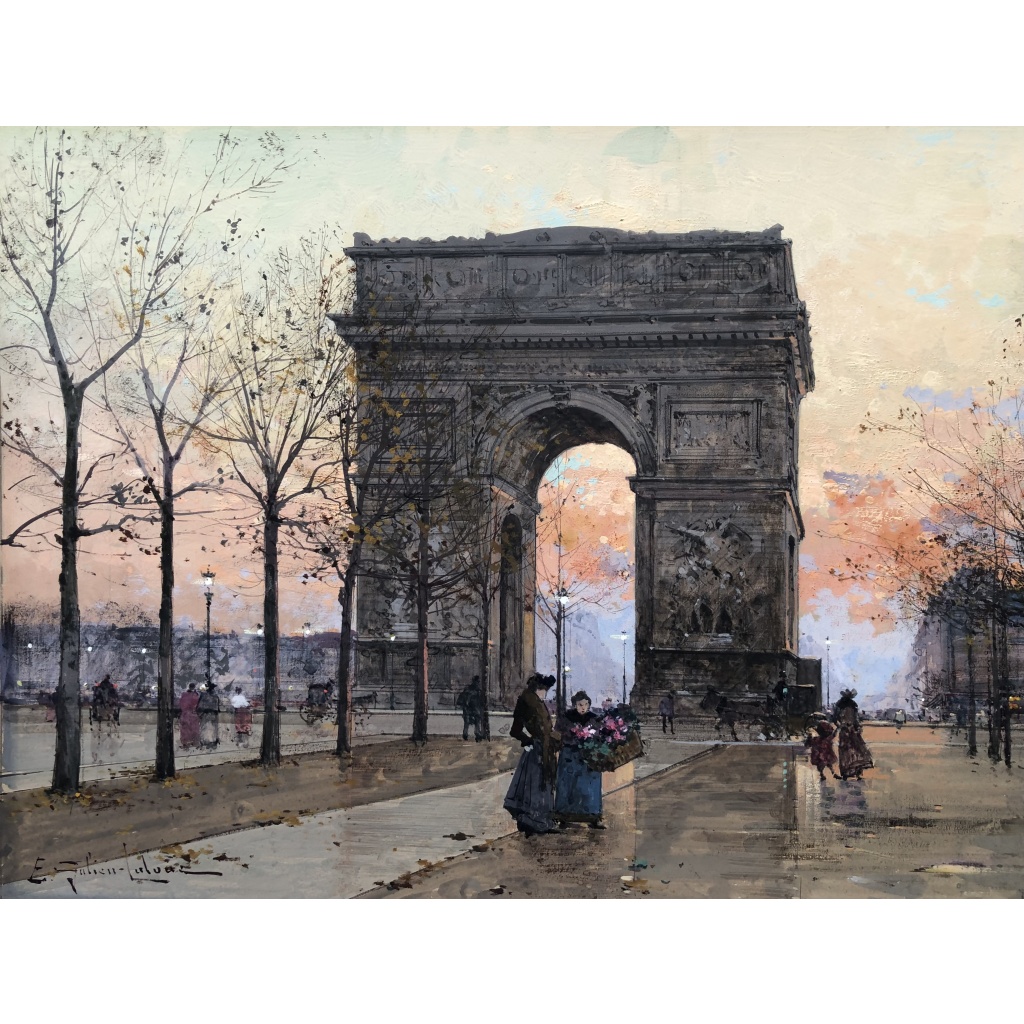 GALIEN LALOUE Peinture Française 20è Paris Place de l’Etoile animée Certificat d’authenticité 14 GALIEN LALOUE Peinture Française 20è Paris Place de l’Etoile animée Certificat d’authenticité 14