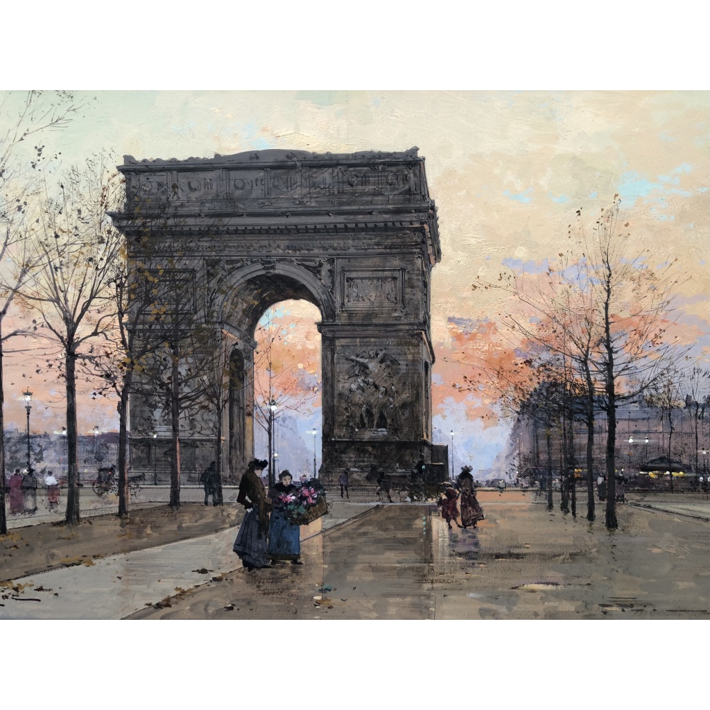 GALIEN LALOUE Peinture Française 20è Paris Place de l’Etoile animée Certificat d’authenticité 13 GALIEN LALOUE Peinture Française 20è Paris Place de l’Etoile animée Certificat d’authenticité 13