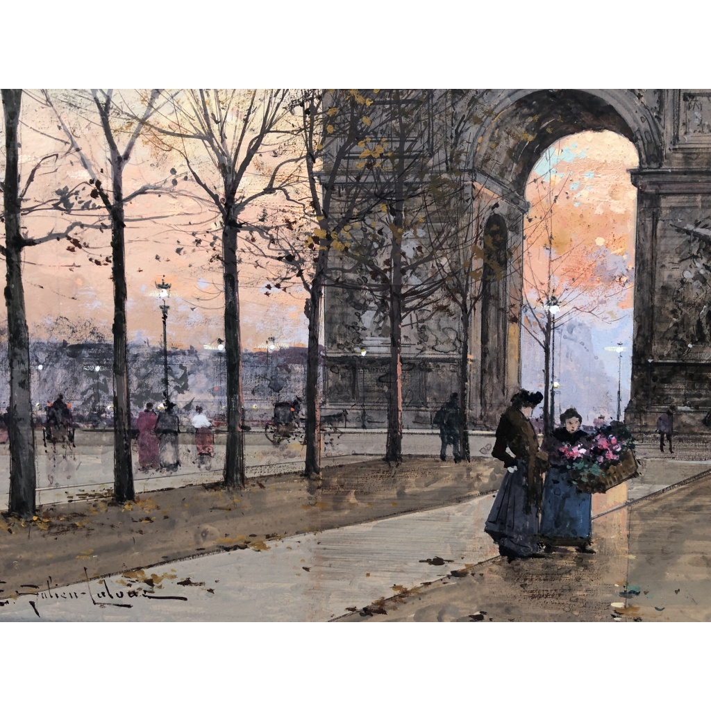 GALIEN LALOUE Peinture Française 20è Paris Place de l’Etoile animée Certificat d’authenticité 11 GALIEN LALOUE Peinture Française 20è Paris Place de l’Etoile animée Certificat d’authenticité 11