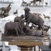 Sculpture – Famille De Mérinos , Jules Moigniez (1835 – 1894) – Bronze 14