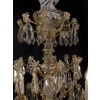 Lustre signé Baccarat de style Louis XVI en bronze doré et décor de cristal taillé vers 1880 16 Lustre signé Baccarat de style Louis XVI en bronze doré et décor de cristal taillé vers 1880 16