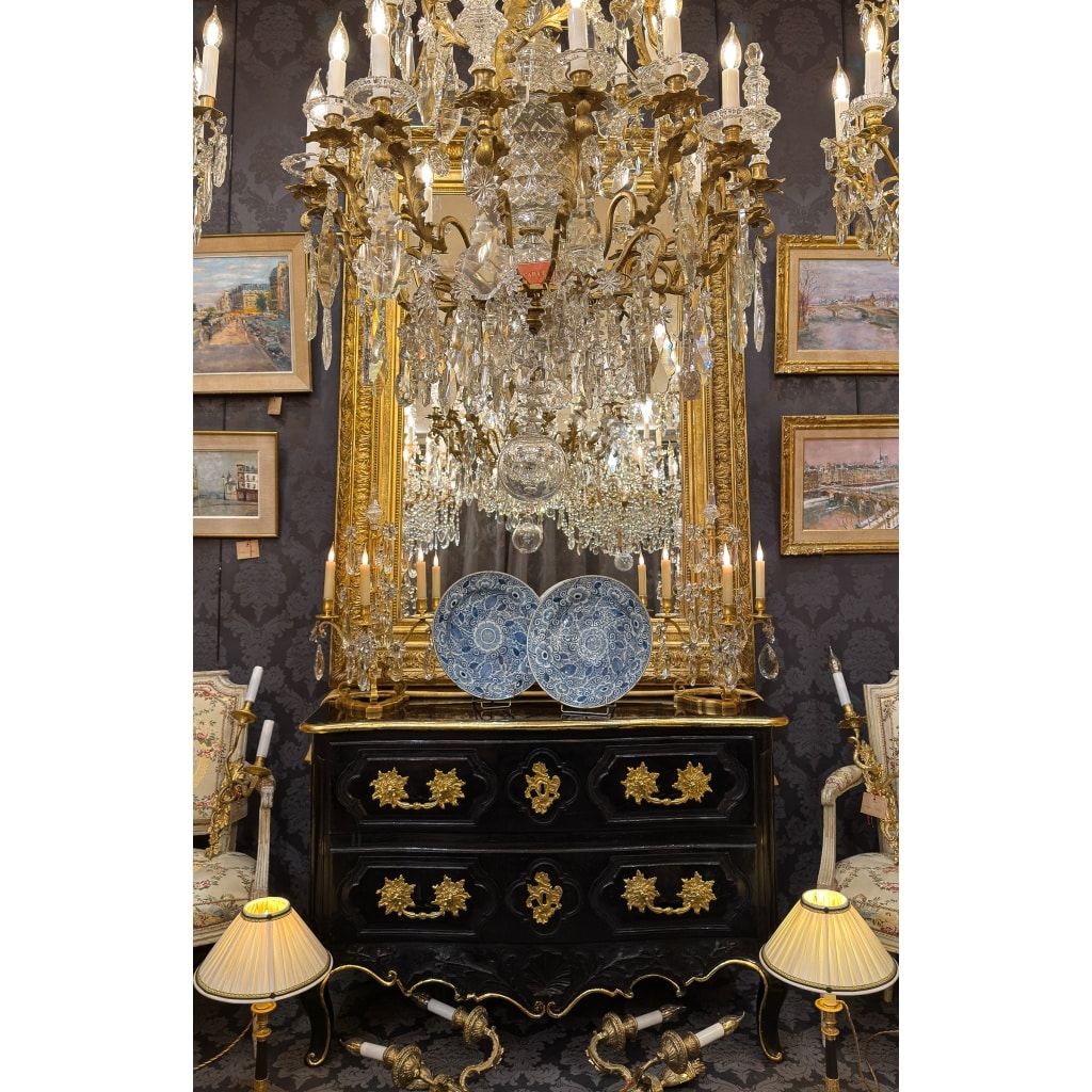 Grand miroir Louis XVI en bois sculpté et doré de la fin du XVIIIème siècle 10 Grand miroir Louis XVI en bois sculpté et doré de la fin du XVIIIème siècle 10