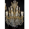 Lustre signé Baccarat de style Louis XVI en bronze doré et décor de cristal taillé vers 1870-1880 14