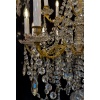 Lustre signé Baccarat de style Louis XVI en bronze doré et décor de cristal taillé vers 1870-1880 19