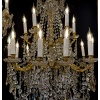Lustre signé Baccarat de style Louis XVI en bronze doré et décor de cristal taillé vers 1870-1880 21