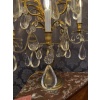 Hôtel du Comte Potocki Paire d’importantes girandoles en bronze doré et décor de cristal Baccarat vers 1890 32