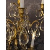 Hôtel du Comte Potocki Paire d’importantes girandoles en bronze doré et décor de cristal Baccarat vers 1890 37