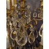 Hôtel du Comte Potocki Paire d’importantes girandoles en bronze doré et décor de cristal Baccarat vers 1890 45