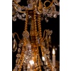 Lustre en bois et bronze doré de style Louis XVI à décor de cristal taillé vers 1880 20 Lustre en bois et bronze doré de style Louis XVI à décor de cristal taillé vers 1880 20