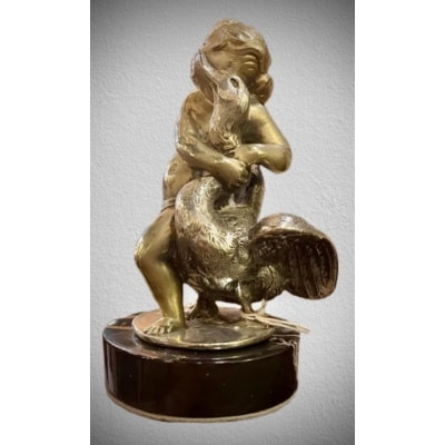 MASCOTTE AUTOMOBILE EN BRONZE MASCOTTE AUTOMOBILE EN BRONZE