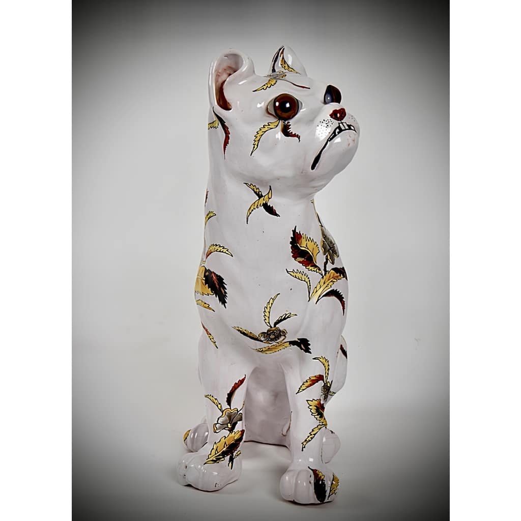 EMILE GALLÉ CHIEN EN CÉRAMIQUE BULLDOG 4 EMILE GALLÉ CHIEN EN CÉRAMIQUE BULLDOG 4