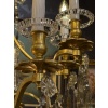 Important lustre signé Baccarat de style Louis XV en bronze doré et décor de cristal taillé vers 1880-1890 27 Important lustre signé Baccarat de style Louis XV en bronze doré et décor de cristal taillé vers 1880-1890 27
