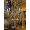 Important lustre signé Baccarat de style Louis XV en bronze doré et décor de cristal taillé vers 1880-1890 34 Important lustre signé Baccarat de style Louis XV en bronze doré et décor de cristal taillé vers 1880-1890 34