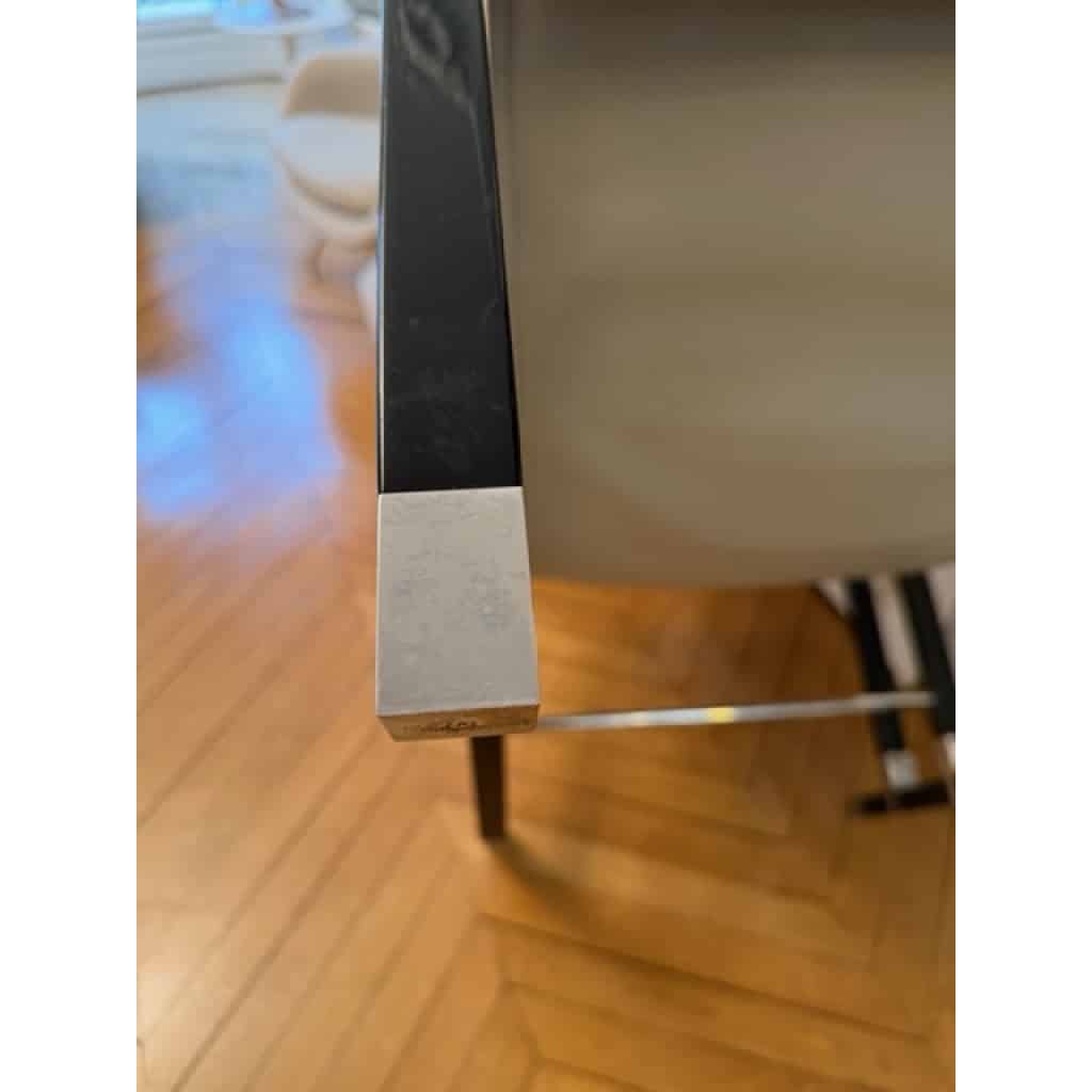 Eileen GRAY & ECART INTERNATIONAL (éditeur) Paire de fauteuils « Transat », modèle original créé circa 1926 6