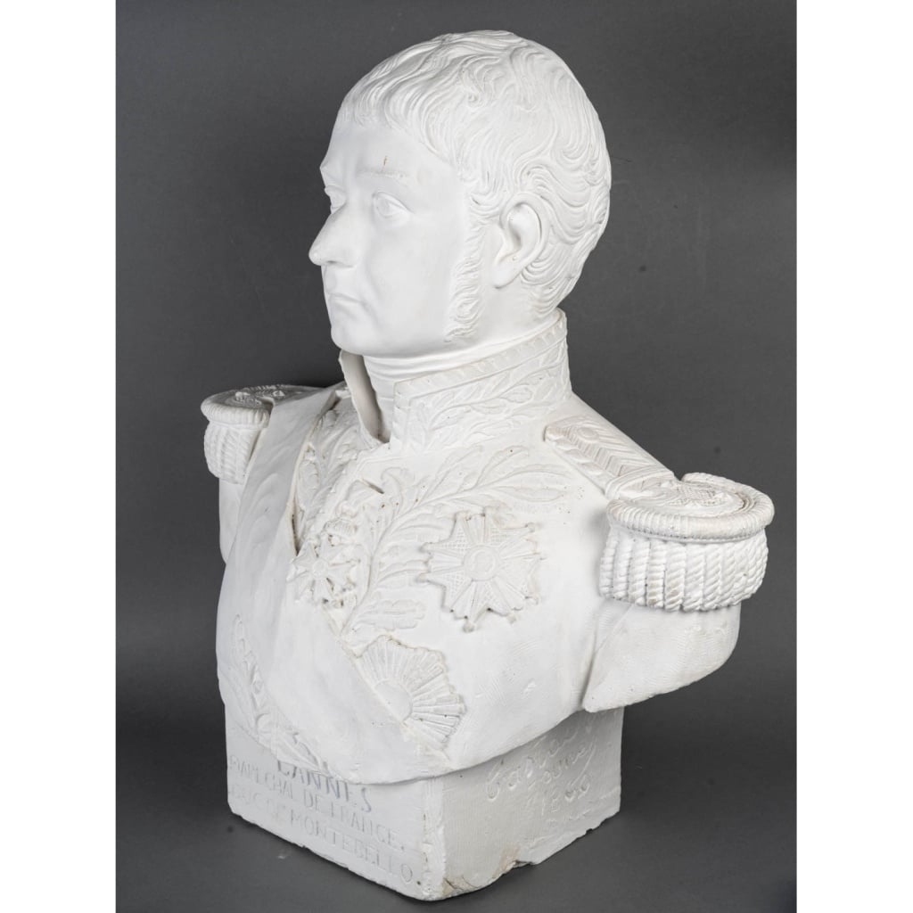 Importante sculpture en plâtre représentant un buste du Maréchal Lannes (1769-1809) 7