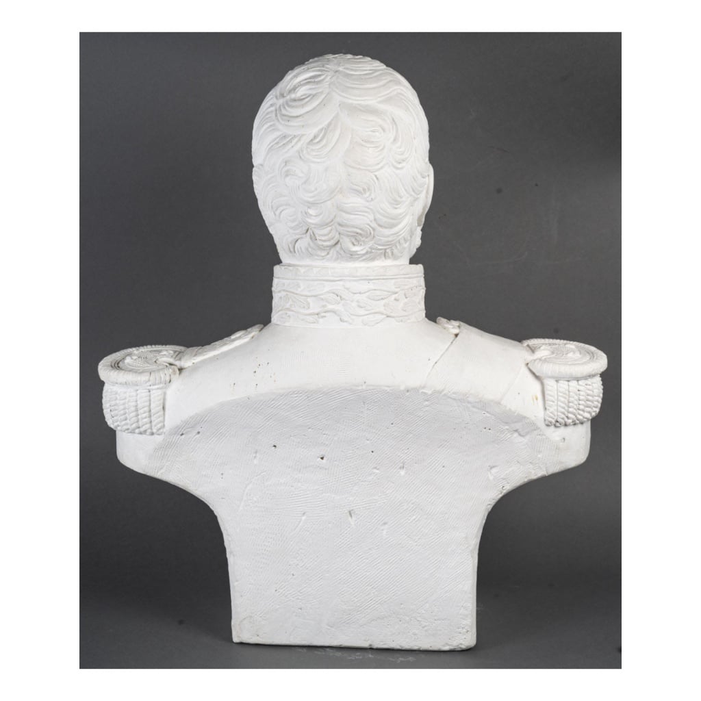 Importante sculpture en plâtre représentant un buste du Maréchal Lannes (1769-1809) 10