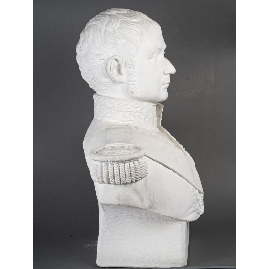 Importante sculpture en plâtre représentant un buste du Maréchal Lannes (1769-1809) 11