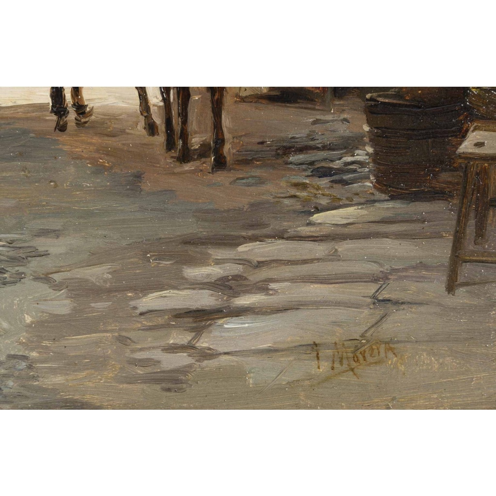 Jaume MORERA Y GALICIA (1854 – 1927) Vue de Santa Coloma de Queralt, Catalogne, 1877 9 Jaume MORERA Y GALICIA (1854 – 1927) Vue de Santa Coloma de Queralt, Catalogne, 1877 9