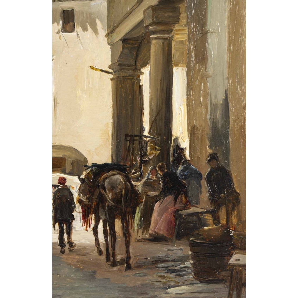 Jaume MORERA Y GALICIA (1854 – 1927) Vue de Santa Coloma de Queralt, Catalogne, 1877 5 Jaume MORERA Y GALICIA (1854 – 1927) Vue de Santa Coloma de Queralt, Catalogne, 1877 5