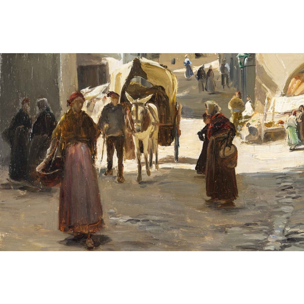 Jaume MORERA Y GALICIA (1854 – 1927) Vue de Santa Coloma de Queralt, Catalogne, 1877 11 Jaume MORERA Y GALICIA (1854 – 1927) Vue de Santa Coloma de Queralt, Catalogne, 1877 11