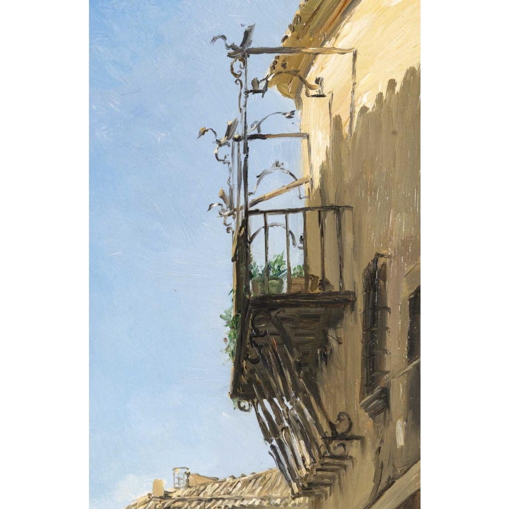 Jaume MORERA Y GALICIA (1854 – 1927) Vue de Santa Coloma de Queralt, Catalogne, 1877 13 Jaume MORERA Y GALICIA (1854 – 1927) Vue de Santa Coloma de Queralt, Catalogne, 1877 13