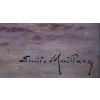 Emile MAILLARD Tableau Français fin 19è Coucher de soleil Huile sur toile signée Certificat d’authenticité. 17