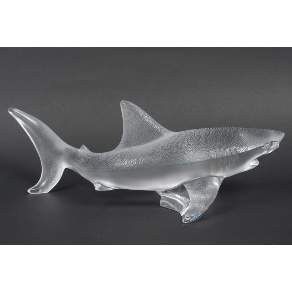 Maison Lalique France, Requin modèle XL, cristal clair 3 Maison Lalique France, Requin modèle XL, cristal clair 3