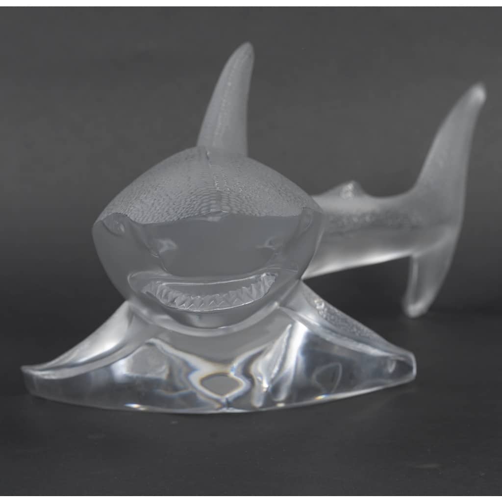 Maison Lalique France, Requin modèle XL, cristal clair 6 Maison Lalique France, Requin modèle XL, cristal clair 6