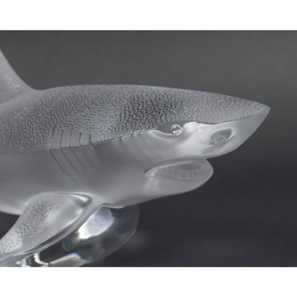 Maison Lalique France, Requin modèle XL, cristal clair 5 Maison Lalique France, Requin modèle XL, cristal clair 5