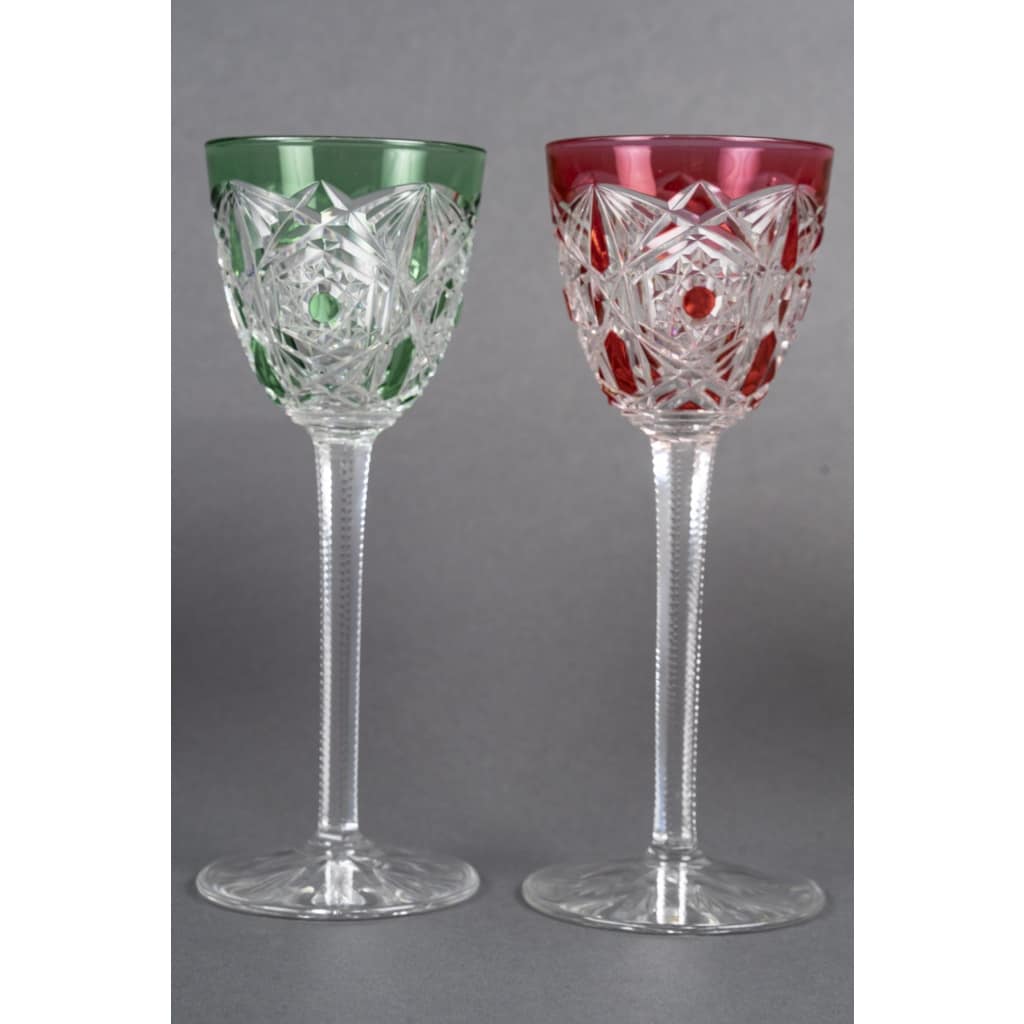Cristallerie de Baccarat, 2 séries de 6 verres Roemers modèle « Lagny » 5 Cristallerie de Baccarat, 2 séries de 6 verres Roemers modèle « Lagny » 5
