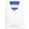 Cristallerie de Baccarat modèle Picadilly 8 verres Roemer couleur bleu 11