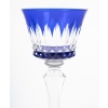 Cristallerie de Baccarat modèle Picadilly 8 verres Roemer couleur bleu 10