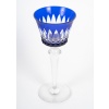 Cristallerie de Baccarat modèle Picadilly 8 verres Roemer couleur bleu 9