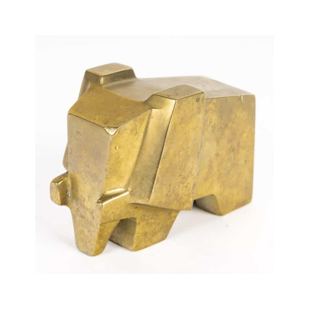 Sculpture en bronze représentant un éléphant, circa 1940, signé Carréga. 3