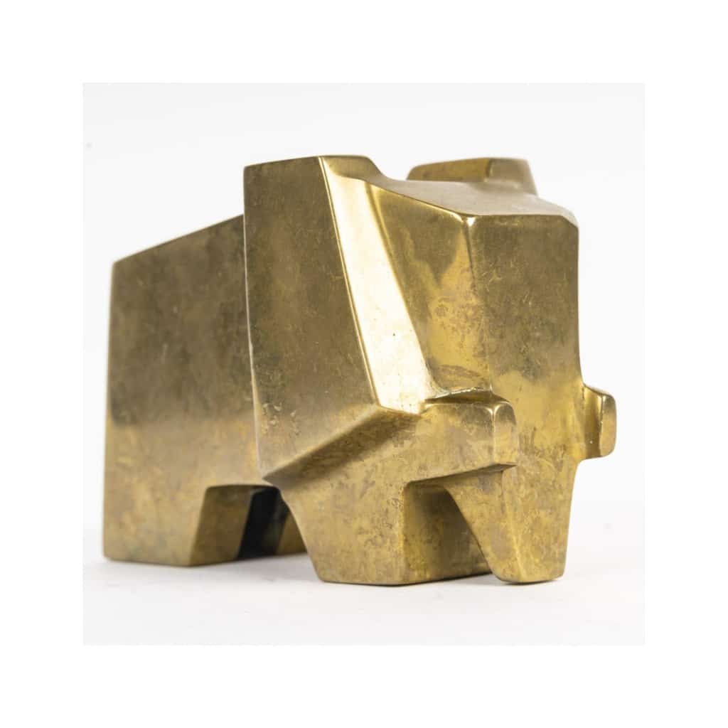 Sculpture en bronze représentant un éléphant, circa 1940, signé Carréga. 7