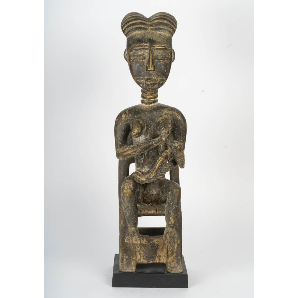 Statue africaine de maternité – Sculpture en bois, art Luba / Sénoufo 10 Statue africaine de maternité – Sculpture en bois, art Luba / Sénoufo 10