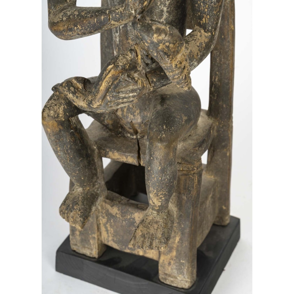 Statue africaine de maternité – Sculpture en bois, art Luba / Sénoufo 11 Statue africaine de maternité – Sculpture en bois, art Luba / Sénoufo 11