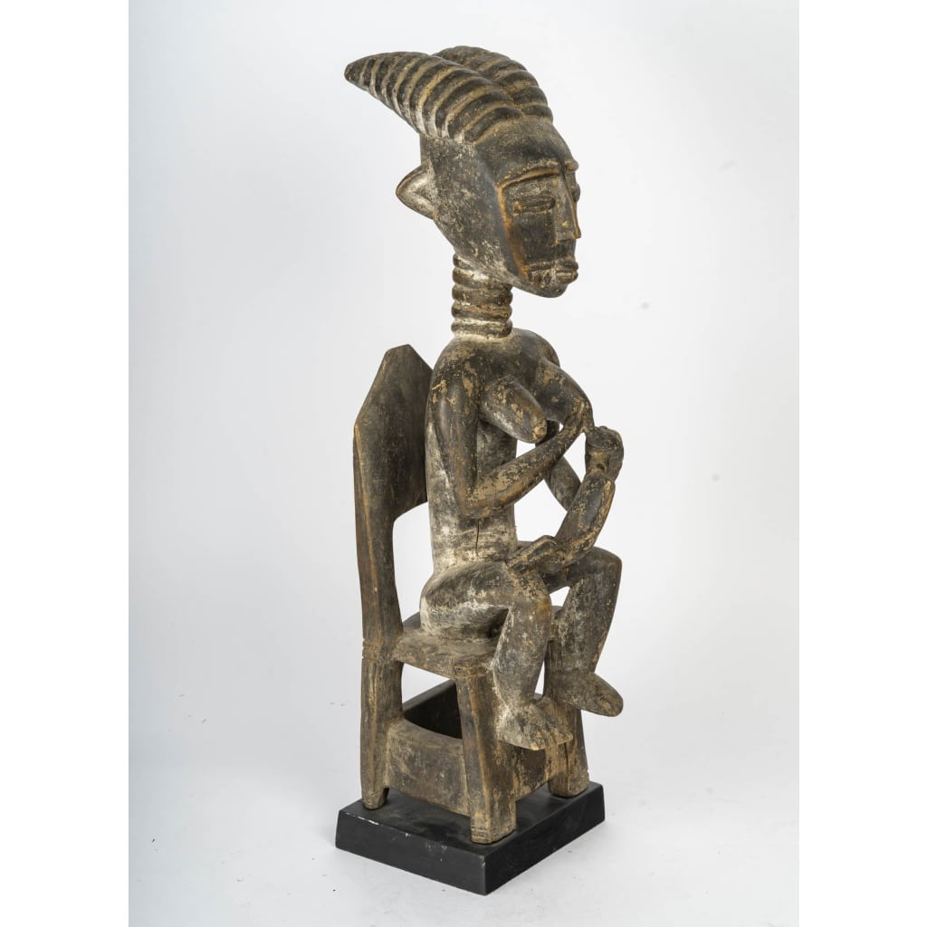 Statue africaine de maternité – Sculpture en bois, art Luba / Sénoufo 2 Statue africaine de maternité – Sculpture en bois, art Luba / Sénoufo 2