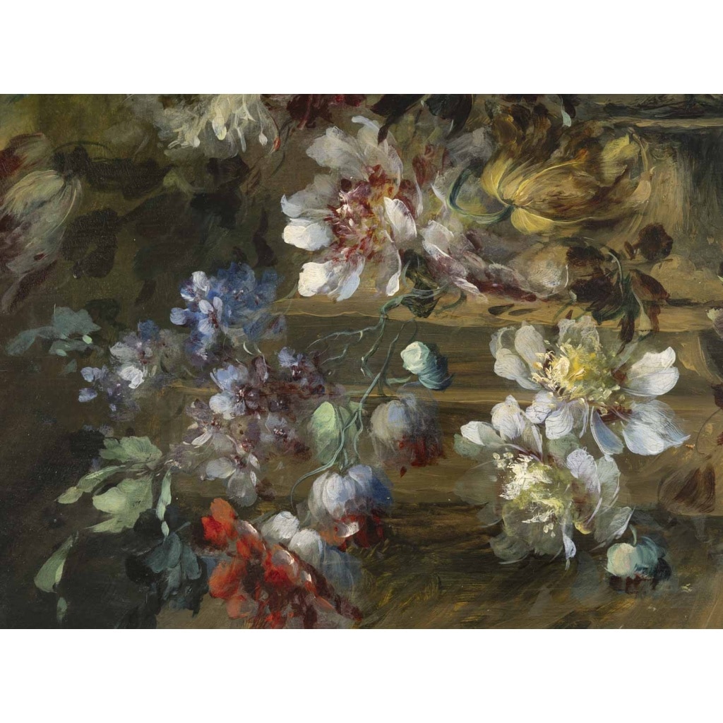 « Fausto ANTONIOLI (1814-1882) Bouquet de fleurs dans une vasque 10
