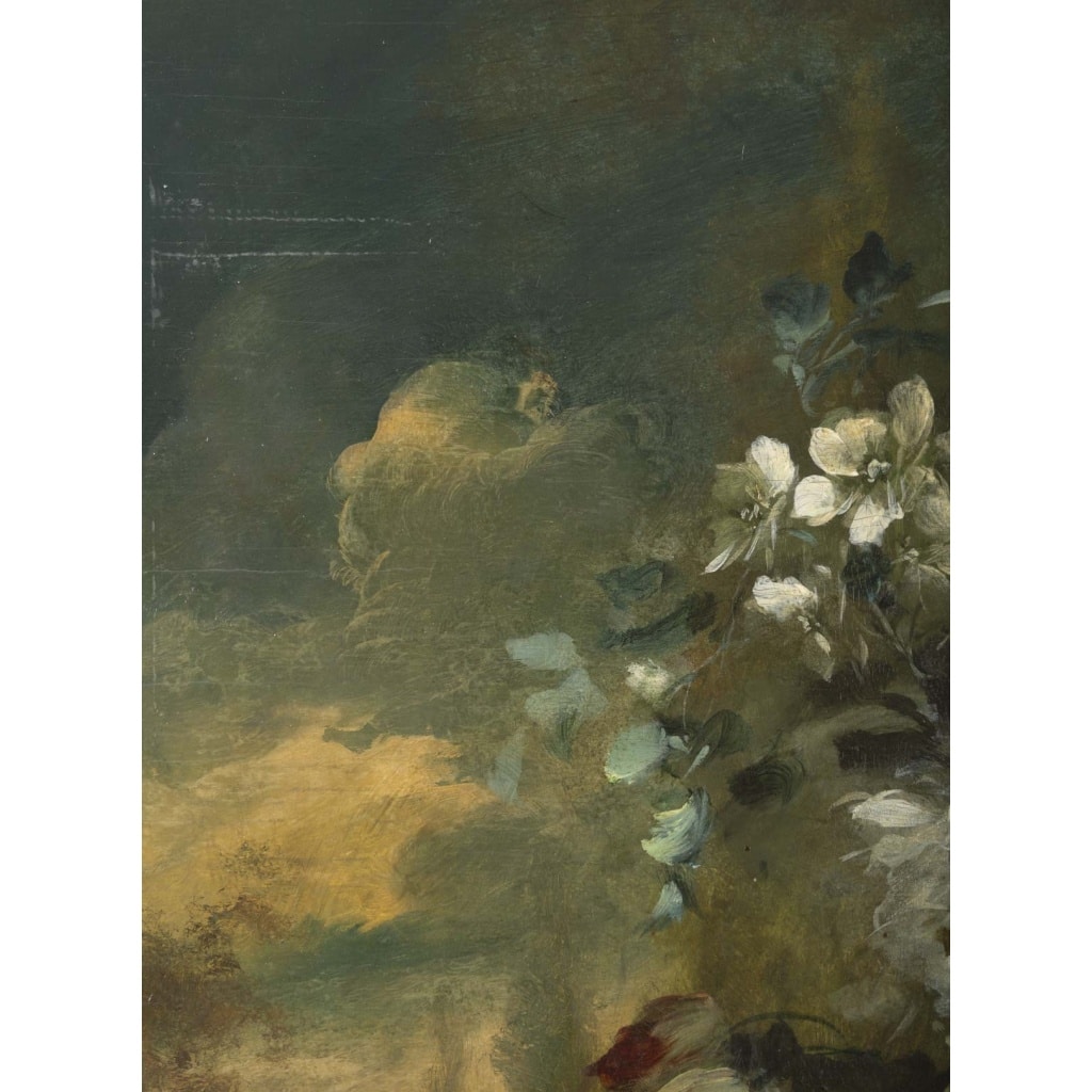 « Fausto ANTONIOLI (1814-1882) Bouquet de fleurs dans une vasque 6