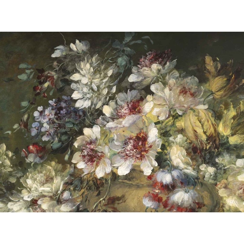 « Fausto ANTONIOLI (1814-1882) Bouquet de fleurs dans une vasque 7