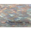 TIMMERMANS Louis Ecole Française début 20è Marine Retour de pêche Huile Sur panneau Signée Datée Certificat d’authenticité 22