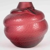 Maison Lalique France, vase Serpent rouge, neuf avec boite d’origine 12