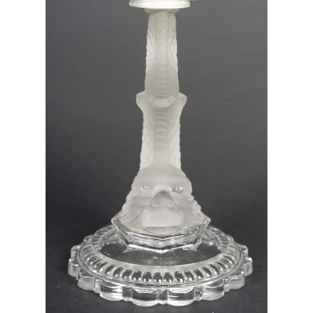 Centre de table en cristal taillé et dépoli, époque Art Déco – Début XXᵉ siècle 6